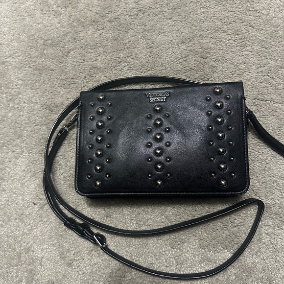 Victoria's Secret Handbags - Victoria's Secret Black Studded Crossbody